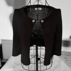 💖 Calvin Klein Black Knit Capelet 💖